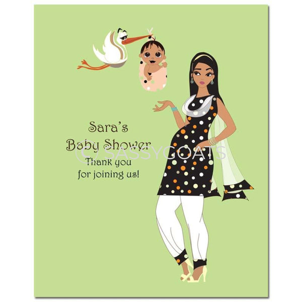Baby Shower Party Poster - Spring Delivery South Asian