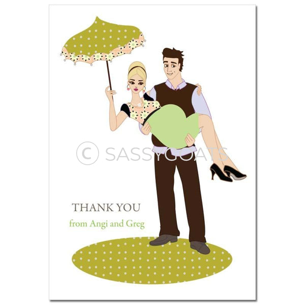 Baby Shower Thank You Card - Mommy Cargo Blonde