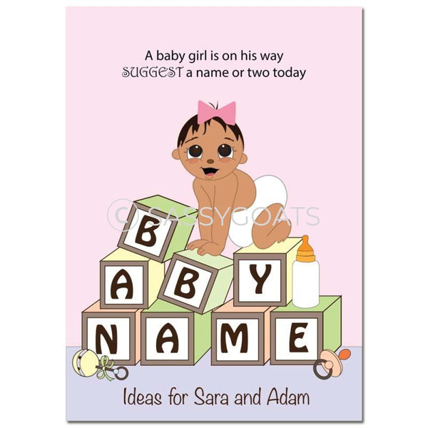 Indian Baby Shower Games - Blocks Name Suggestions
