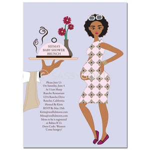 African American Baby Shower Invitation - Dining Diva