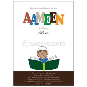 Ameen Invitation - Boy Reader