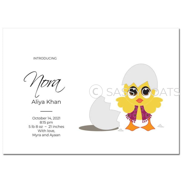 Baby Shower Announcement - Chick