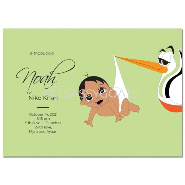 Baby Shower Announcement - Stork