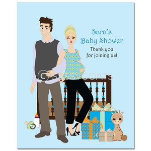 Baby Shower Party Poster - Back To Blonde
