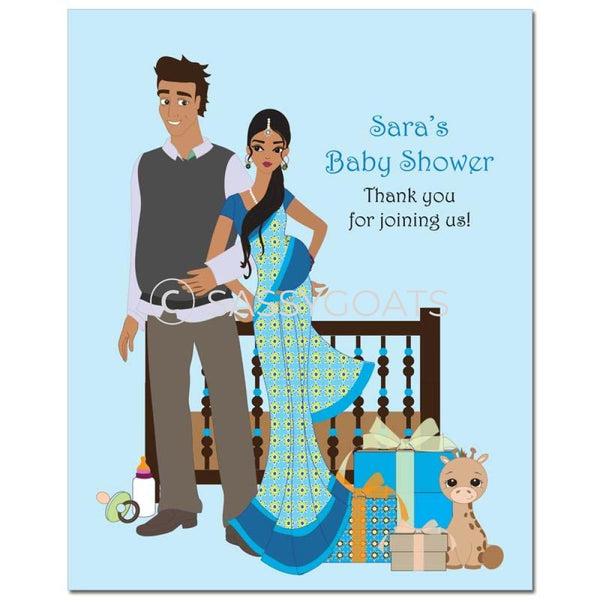 Baby Shower Party Poster - Back To South Asian