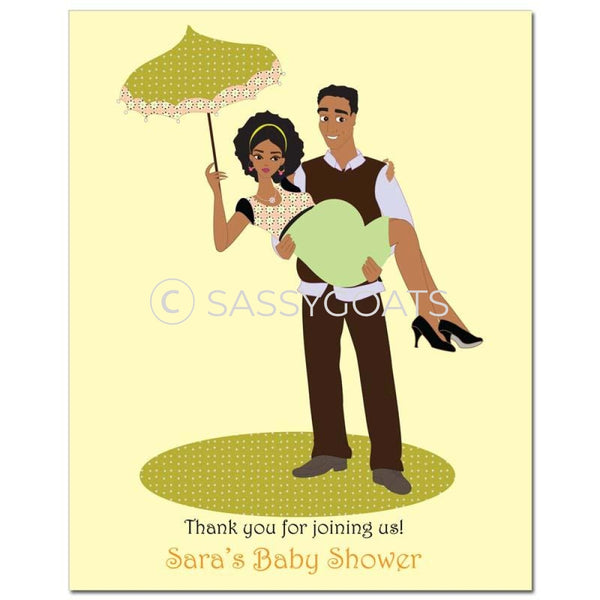 Baby Shower Party Poster - Mommy Cargo African American