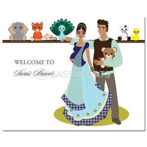 Baby Shower Party Poster - Shelf South Asian