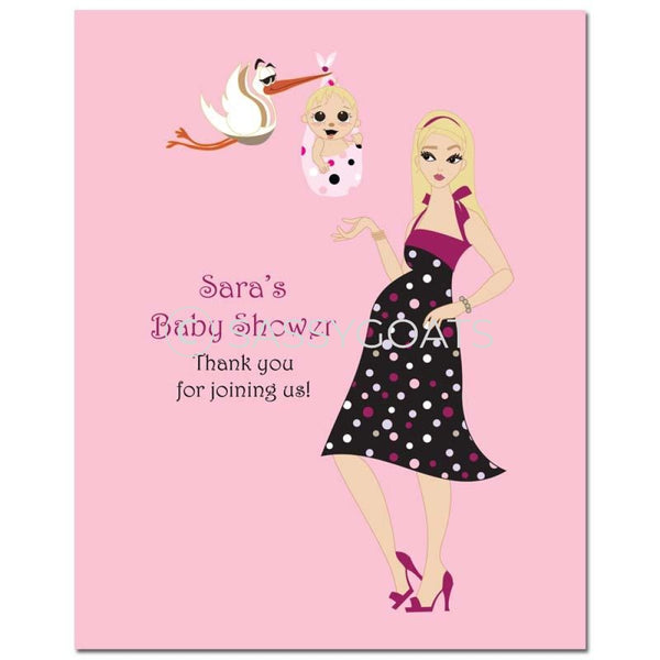 Baby Shower Party Poster - Spring Delivery Blonde