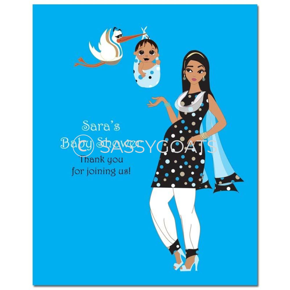 Baby Shower Party Poster - Spring Delivery South Asian