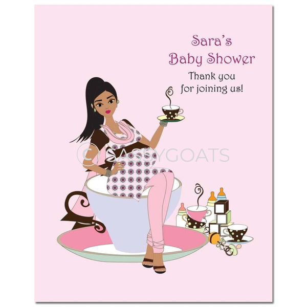 Baby Shower Party Poster - Teacup Mommy South Asian