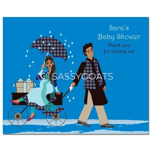Baby Shower Party Poster - Wagon Diva South Asian