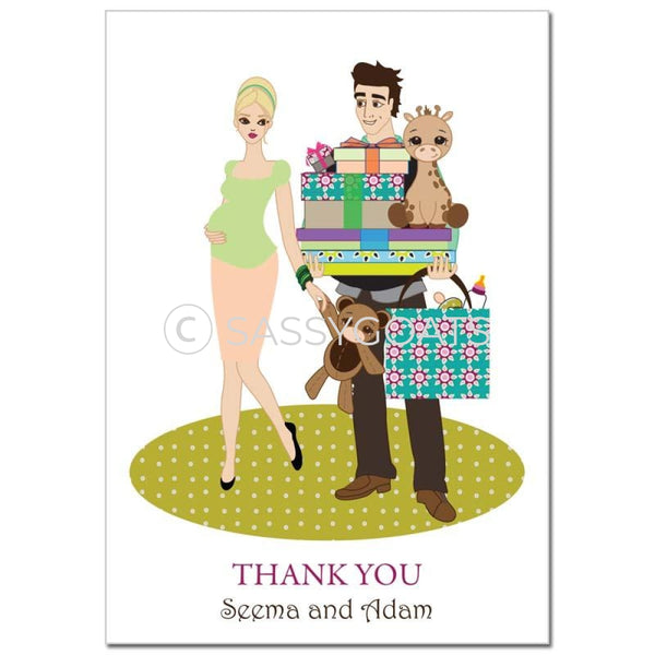 Baby Shower Thank You Card - Bounty Blonde