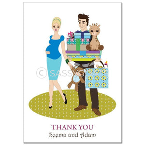 Baby Shower Thank You Card - Bounty Blonde