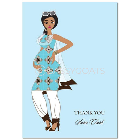 Baby Shower Thank You Card - Dining Diva South Asian