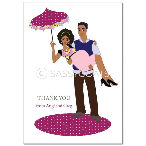 Baby Shower Thank You Card - Mommy Cargo African American