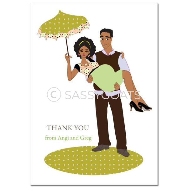 Baby Shower Thank You Card - Mommy Cargo African American