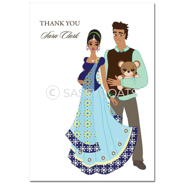 Baby Shower Thank You Card - Shelf South Asian
