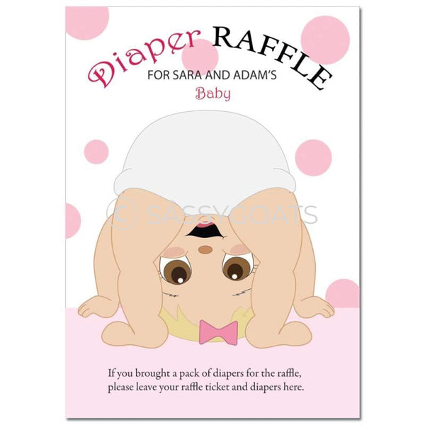 Blonde Baby Shower Games - Bum Diaper Raffle