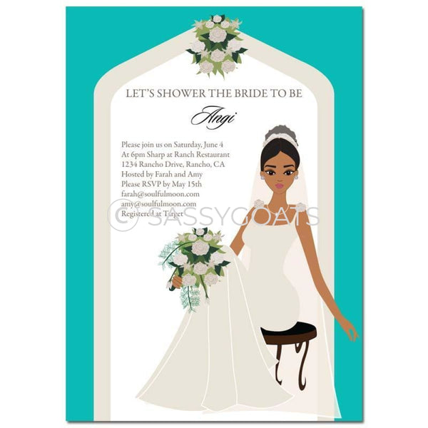 Bridal Shower Invitation - Arch Diva African American