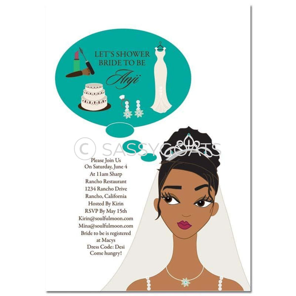 Bridal Shower Invitation - Planner African American