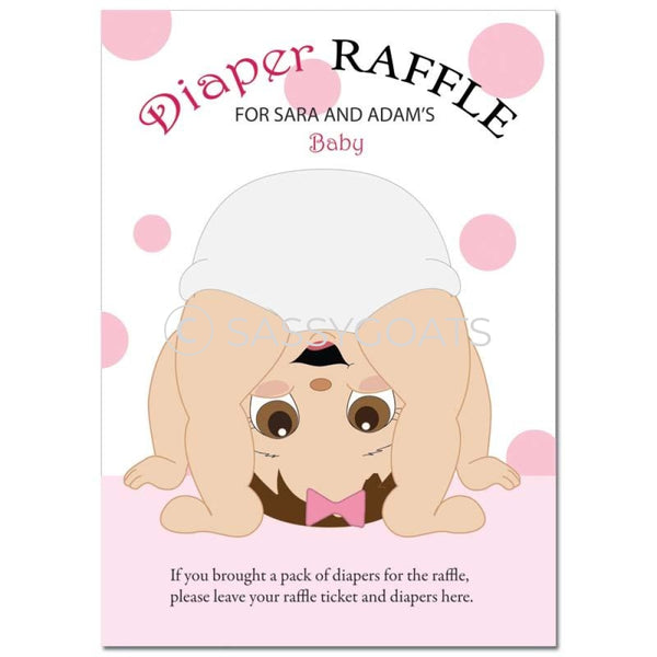 Brunette Baby Shower Games - Bum Diaper Raffle