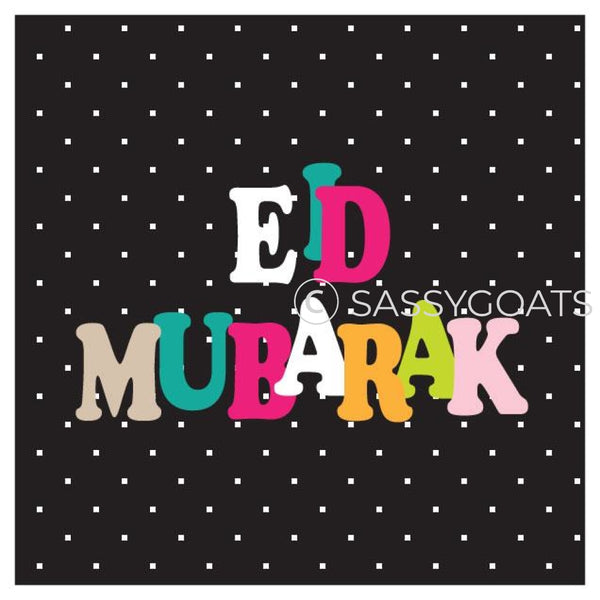 Eid Stickers - Polkadot Letters
