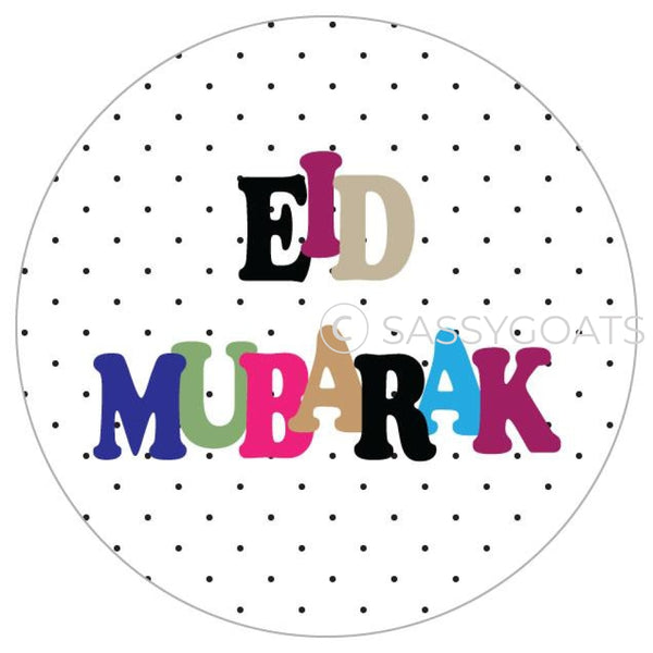Eid Stickers - Polkadot Letters