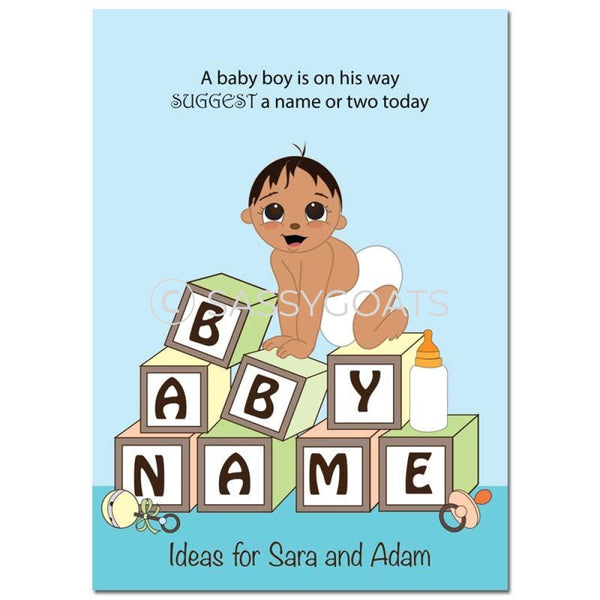 Indian Baby Shower Games - Blocks Name Suggestions
