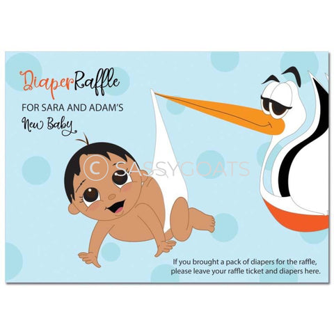 Indian Baby Shower Games - Stork Dropoff Diaper Raffle