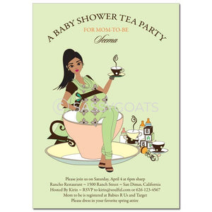 Indian Baby Shower Invitation - Teacup Mommy