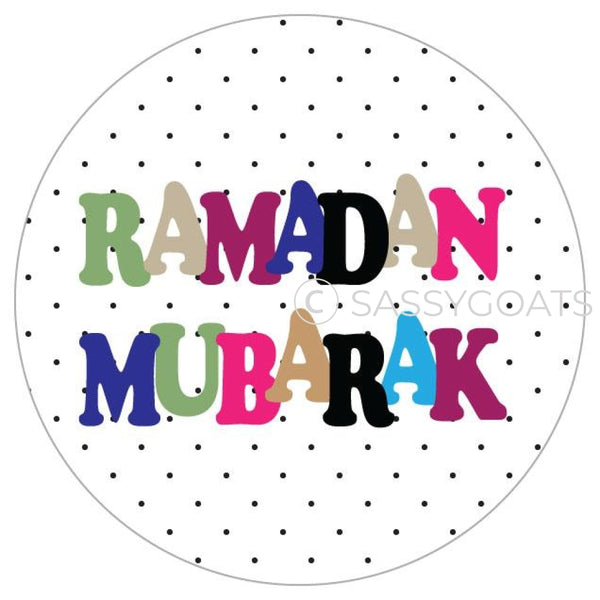 Ramadan Stickers - Polkadot Letters