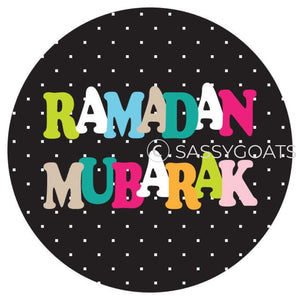 Ramadan Stickers - Polkadot Letters