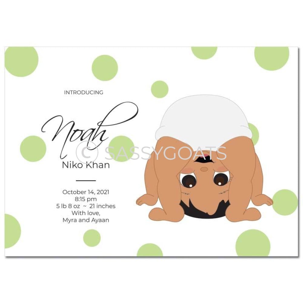 Baby Shower Announcement - Peekaboo