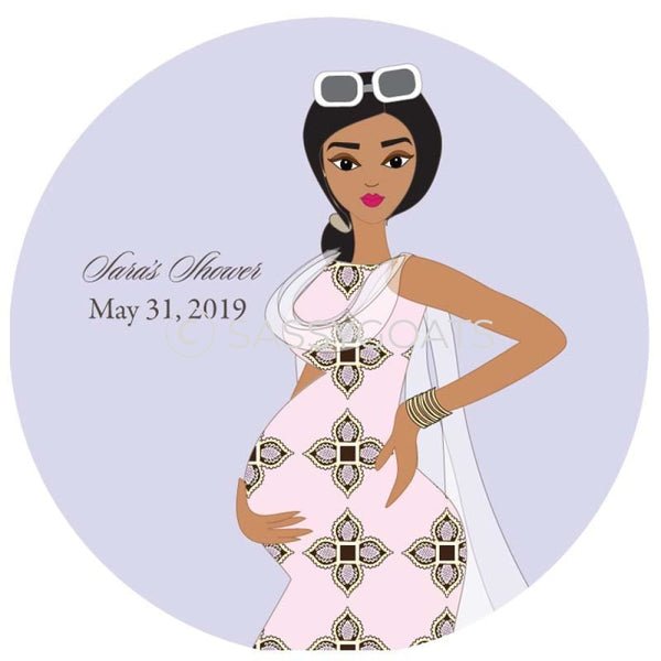 Baby Shower Party And Gift Stickers - Dining Diva South Asian