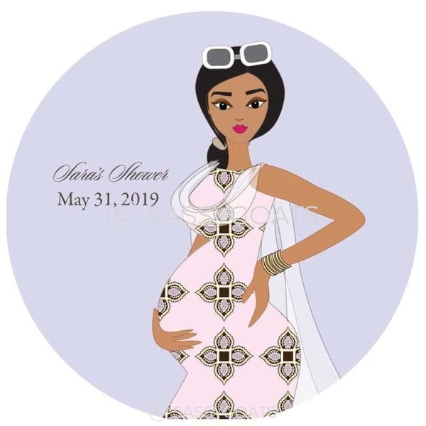 Baby Shower Party And Gift Stickers - Dining Diva South Asian