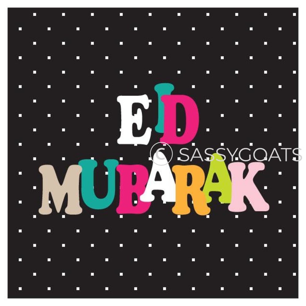 Eid Stickers - Polkadot Letters
